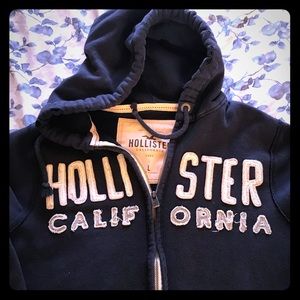Hollister Full-Zip Hoodie | Size - L | Color- Navy